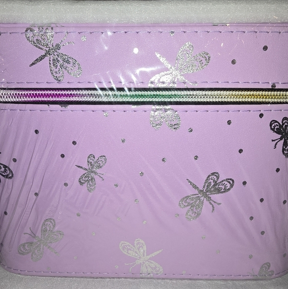 3 Piece Pink Geometric Patterned Makeup Hard Cases You Choose Design - Picture 11 of 14